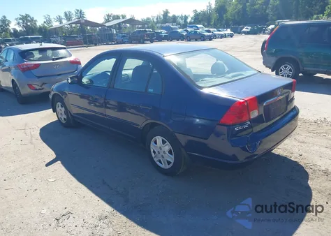 2003 Honda Civic Lx из США, поврежденный, VIN 2HGES16523H538323
